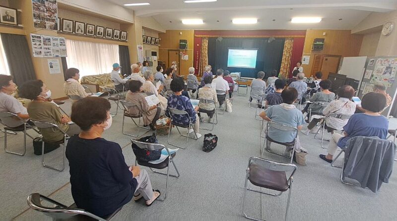 8月21日(水)　大野第七区集会所にて開催中の様子